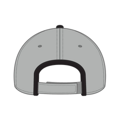 OTTO 147-1071 6 Panel Low Profile Baseball Cap - Gry/Blk - Gry/Blk / 6 1/2’’ - 7 5/8’’