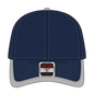 OTTO 147-1071 6 Panel Low Profile Baseball Cap - Nvy/Gry - Nvy/Gry / 6 1/2’’ - 7 5/8’’