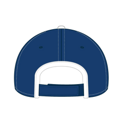 OTTO 147-1071 6 Panel Low Profile Baseball Cap - Ryl/Wht - Ryl/Wht / 6 1/2’’ - 7 5/8’’