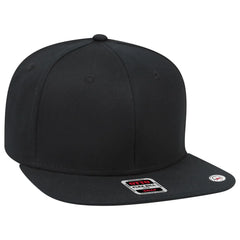 OTTO 148-1197 ’OTTO Snap’ 6 Panel Pro Style Snapback Cap - Black - Black / 6 1/2’’ - 7 5/8’’