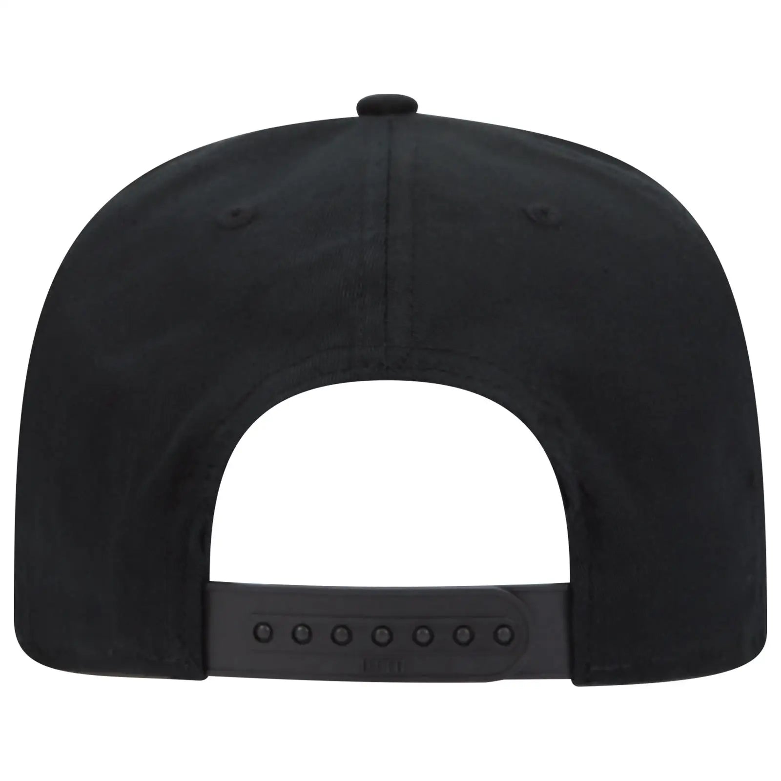 OTTO 148-1197 ’OTTO Snap’ 6 Panel Pro Style Snapback Cap - Black - Black / 6 1/2’’ - 7 5/8’’