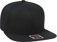 OTTO 148 1197 Snap 6 Panel Mid Profile Snapback Hat Black Black / One Size Fits Most