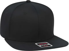 OTTO 148 1197 Snap 6 Panel Mid Profile Snapback Hat Black Black / One Size Fits Most