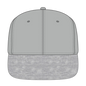 OTTO 148-1218 ’OTTO Snap’ 6 Panel Mid Profile Snapback Cap - Heath.Gry/Gry - Heath.Gry/Gry / 6 1/2’’ - 7 5/8’’