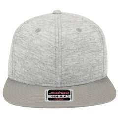 OTTO 148-1218 ’OTTO Snap’ 6 Panel Mid Profile Snapback Cap - Gry/H. Gry - Gry/H. Gry / 6 1/2’’ - 7 5/8’’
