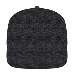 OTTO 148-1218 ’OTTO Snap’ 6 Panel Mid Profile Snapback Cap - Heath. Black - Heath. Black / 6 1/2’’ - 7 5/8’’