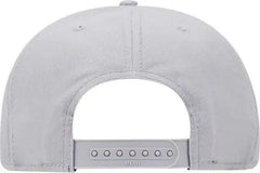 OTTO 148 1218 OTTO Snap 6 Panel Mid Profile Snapback Cap Heather Gray Gray Gray / One Size Fits Most