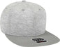 OTTO 148-1218A OTTO Snap 6 Panel Mid Profile Snapback Cap - Gray Heather Gray - Gray / One Size Fits Most