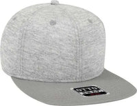 OTTO 148-1218A OTTO Snap 6 Panel Mid Profile Snapback Cap - Gray Heather Gray - Gray / One Size Fits Most