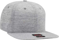 OTTO 148 1218A OTTO Snap 6 Panel Mid Profile Snapback Cap Heather Gray Gray / One Size Fits Most