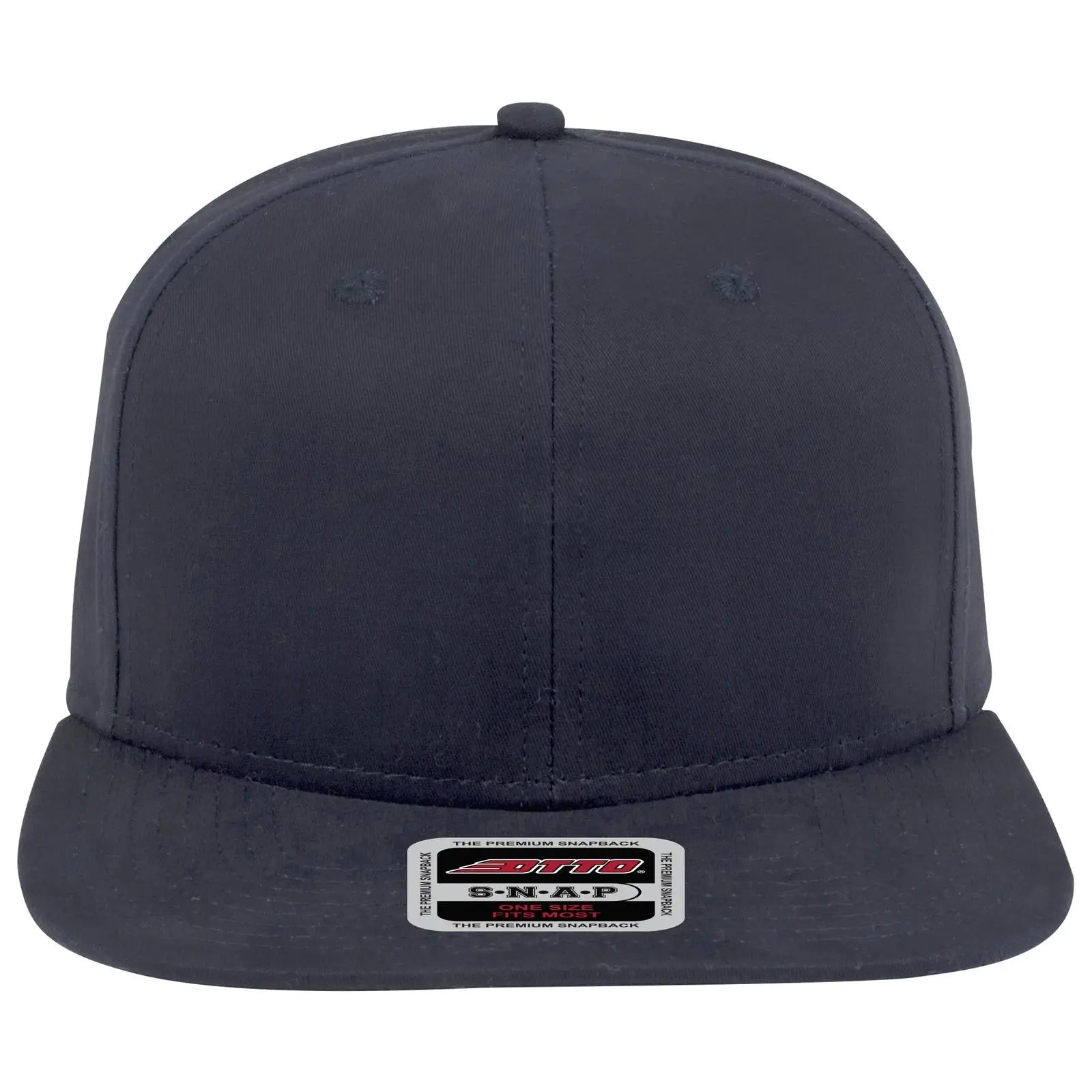 OTTO 148-1224 ’OTTO Snap’ 6 Panel Mid Profile Snapback Cap - Navy - Navy / 6 1/2’’ - 7 5/8’’