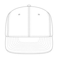 OTTO 148-1224 ’OTTO Snap’ 6 Panel Mid Profile Snapback Cap - White - White / 6 1/2’’ - 7 5/8’’