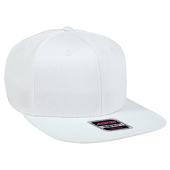 OTTO 148-1224 ’OTTO Snap’ 6 Panel Mid Profile Snapback Cap - White - White / 6 1/2’’ - 7 5/8’’