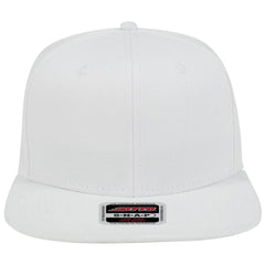 OTTO 148-1224 ’OTTO Snap’ 6 Panel Mid Profile Snapback Cap - White - White / 6 1/2’’ - 7 5/8’’
