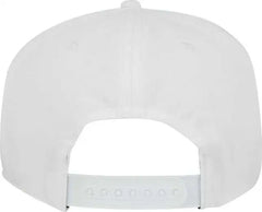 OTTO 148 1224 Snap 6 Panel Mid Profile Snapback Hat White White / One Size Fits Most