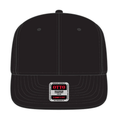 OTTO 148-1228 ’OTTO Comfy Fit’ 6 Panel Pro Style Snapback Cap - Black - Black / 6 1/2’’ - 7 5/8’’