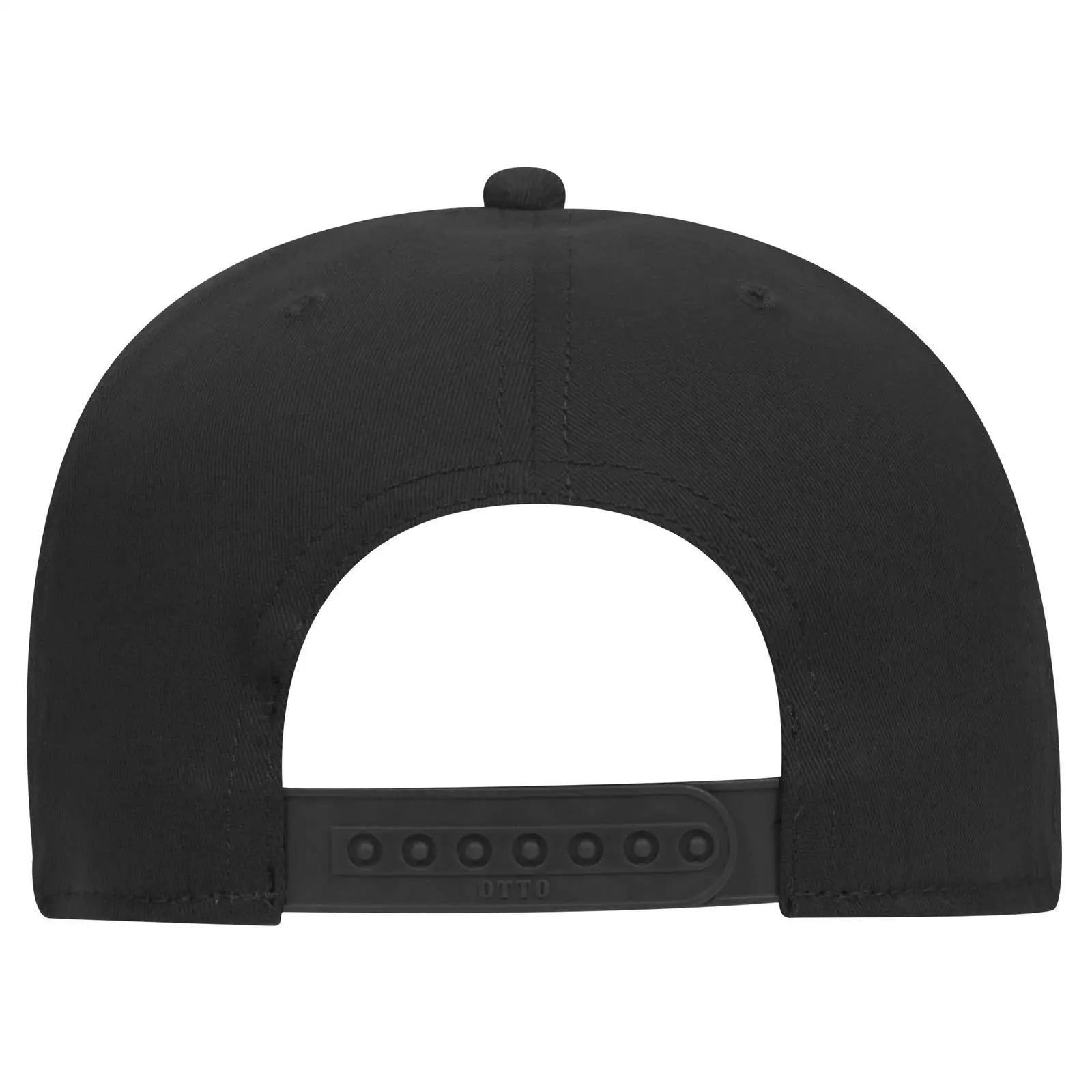 OTTO 148-1228 ’OTTO Comfy Fit’ 6 Panel Pro Style Snapback Cap - Black - Black / 6 1/2’’ - 7 5/8’’