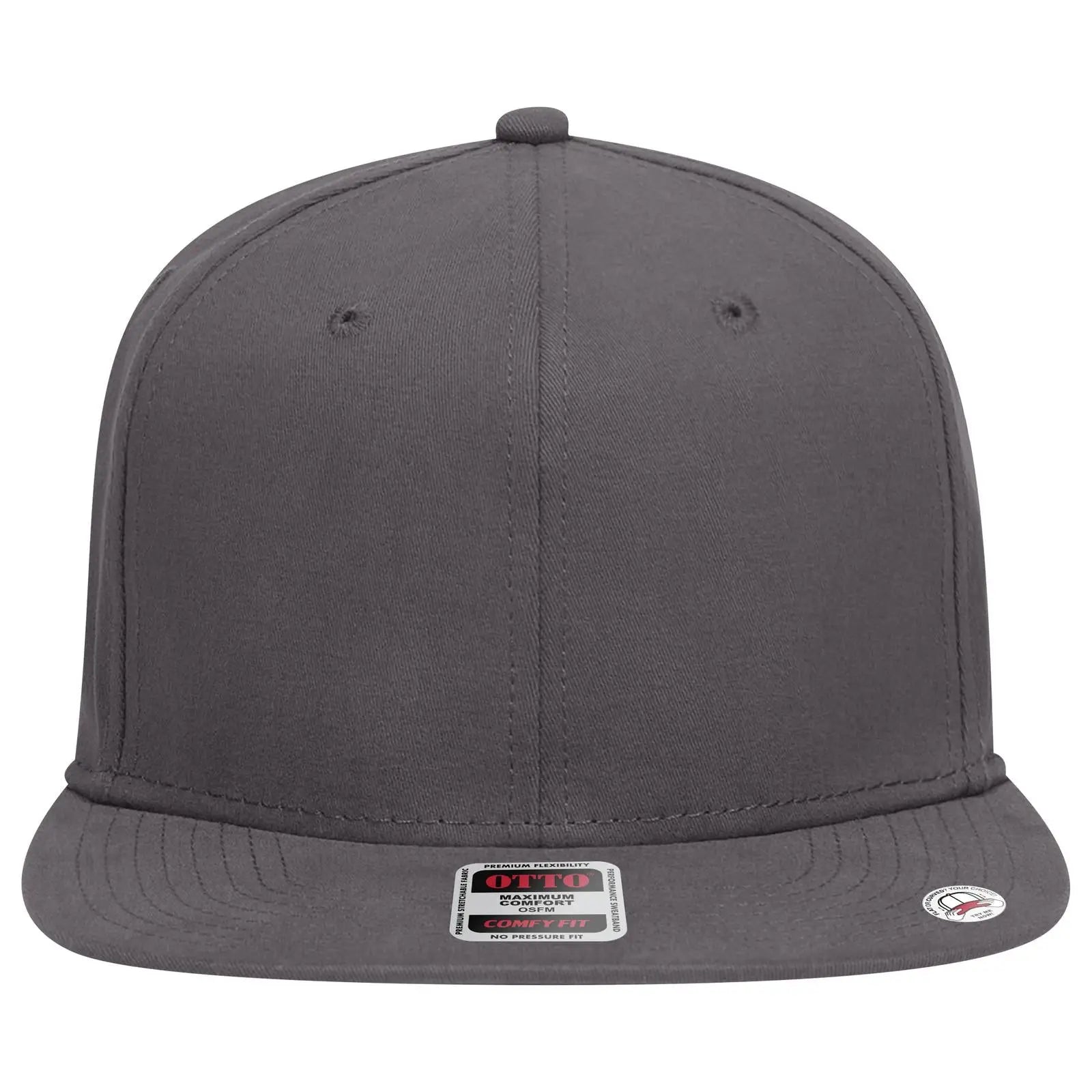 OTTO 148-1228 ’OTTO Comfy Fit’ 6 Panel Pro Style Snapback Cap - Char. Gray - Char. Gray / 6 1/2’’ - 7 5/8’’
