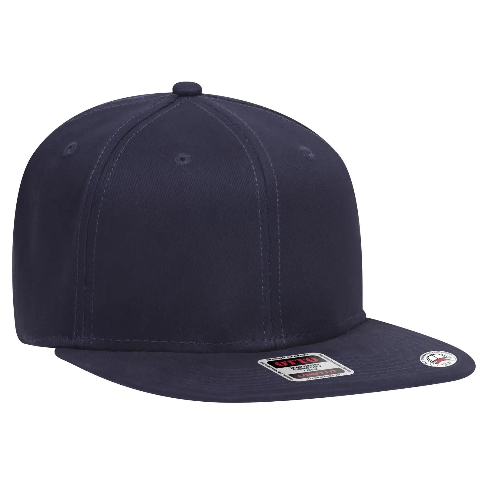 OTTO 148-1228 ’OTTO Comfy Fit’ 6 Panel Pro Style Snapback Cap - Navy - Navy / 6 1/2’’ - 7 5/8’’