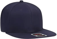 OTTO 148-1228 Ultra Fine Brushed Stretchable Superior Cotton Twill Square Flat Visor 6 Panel Pro Style Snapback Hat