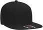 OTTO 148 1228 Ultra Fine Brushed Stretchable Superior Cotton Twill Square Flat Visor 6 Panel Pro Style Snapback Hat