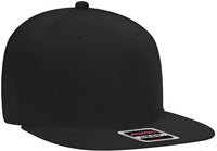 OTTO 148 1228 Ultra Fine Brushed Stretchable Superior Cotton Twill Square Flat Visor 6 Panel Pro Style Snapback Hat