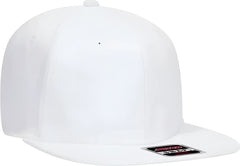 OTTO 148 1228 Ultra Fine Brushed Stretchable Superior Cotton Twill Square Flat Visor 6 Panel Pro Style Snapback Hat