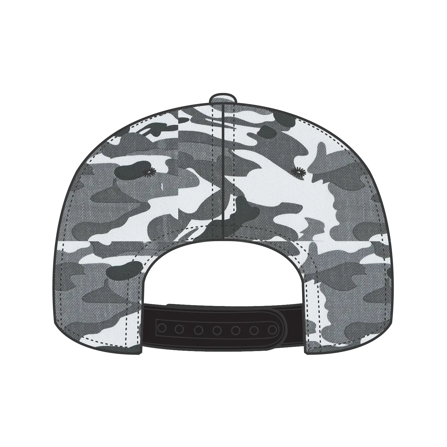 OTTO 148-1267 ’OTTO Snap’ 6 Panel Pro Style Snapback Cap - Camo 025 - Camo 025 / 6 1/2’’ - 7 5/8’’