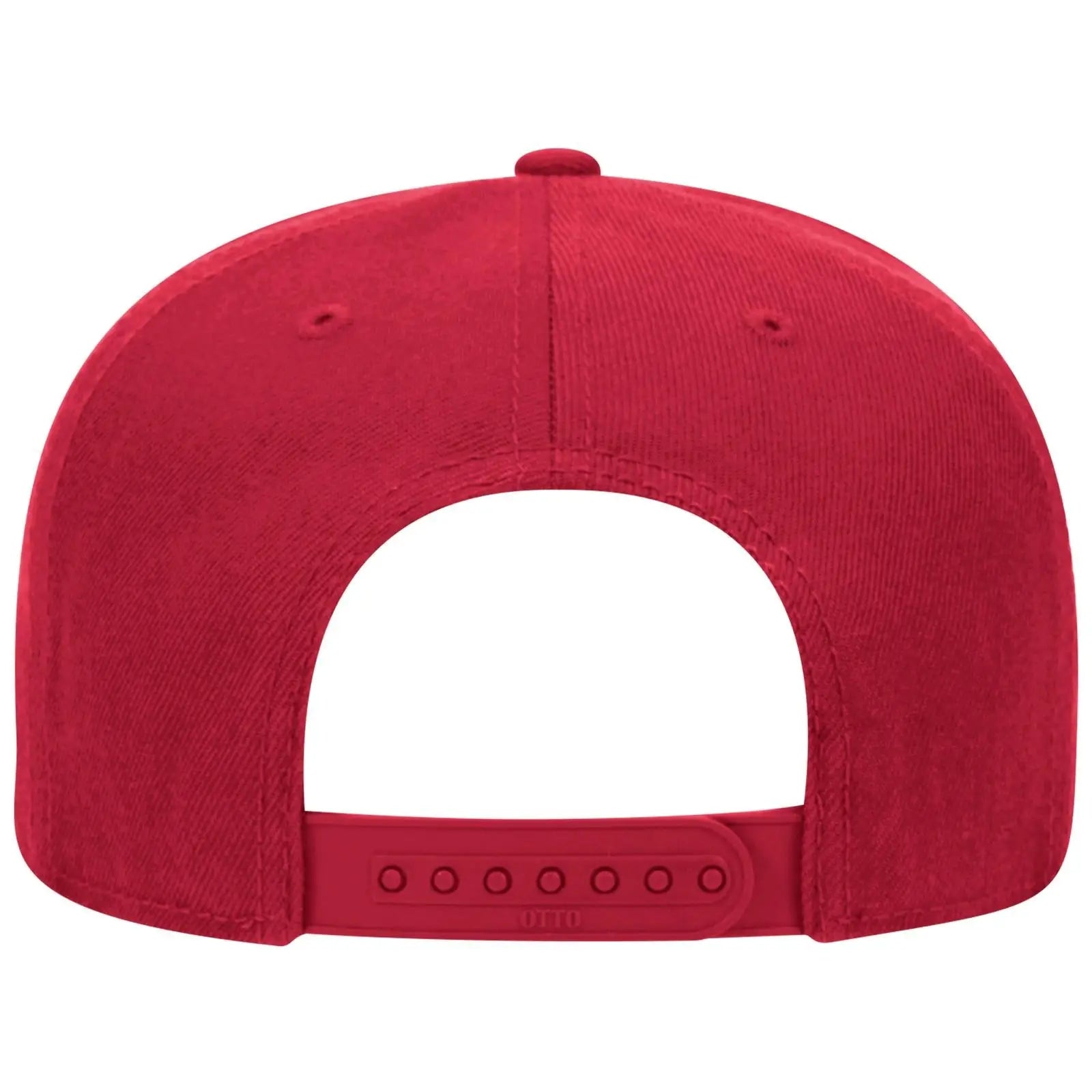OTTO 148-1267 ’OTTO Snap’ 6 Panel Pro Style Snapback Cap - Red - Red / 6 1/2’’ - 7 5/8’’