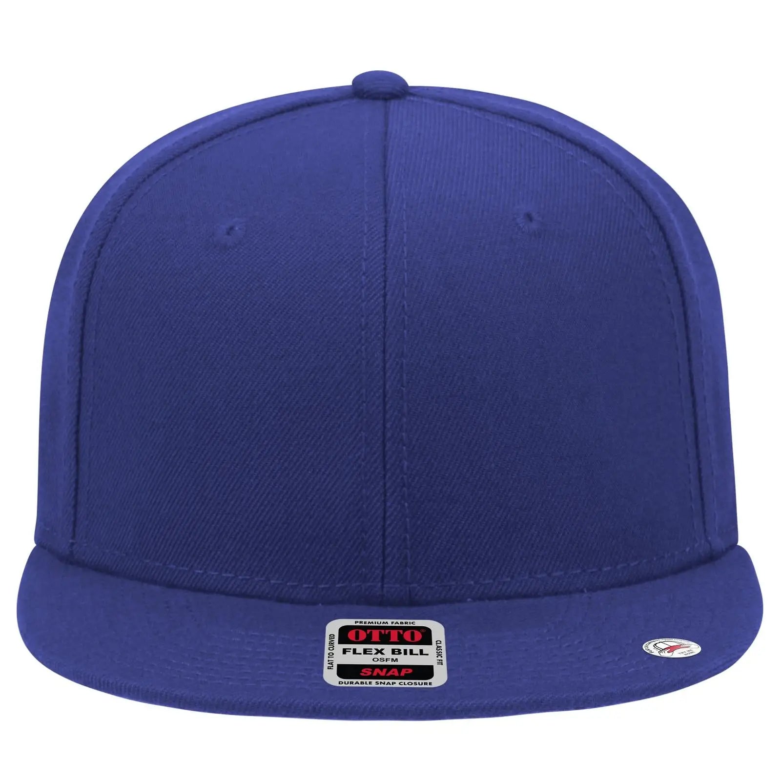 OTTO 148-1267 ’OTTO Snap’ 6 Panel Pro Style Snapback Cap - Royal - Royal / 6 1/2’’ - 7 5/8’’