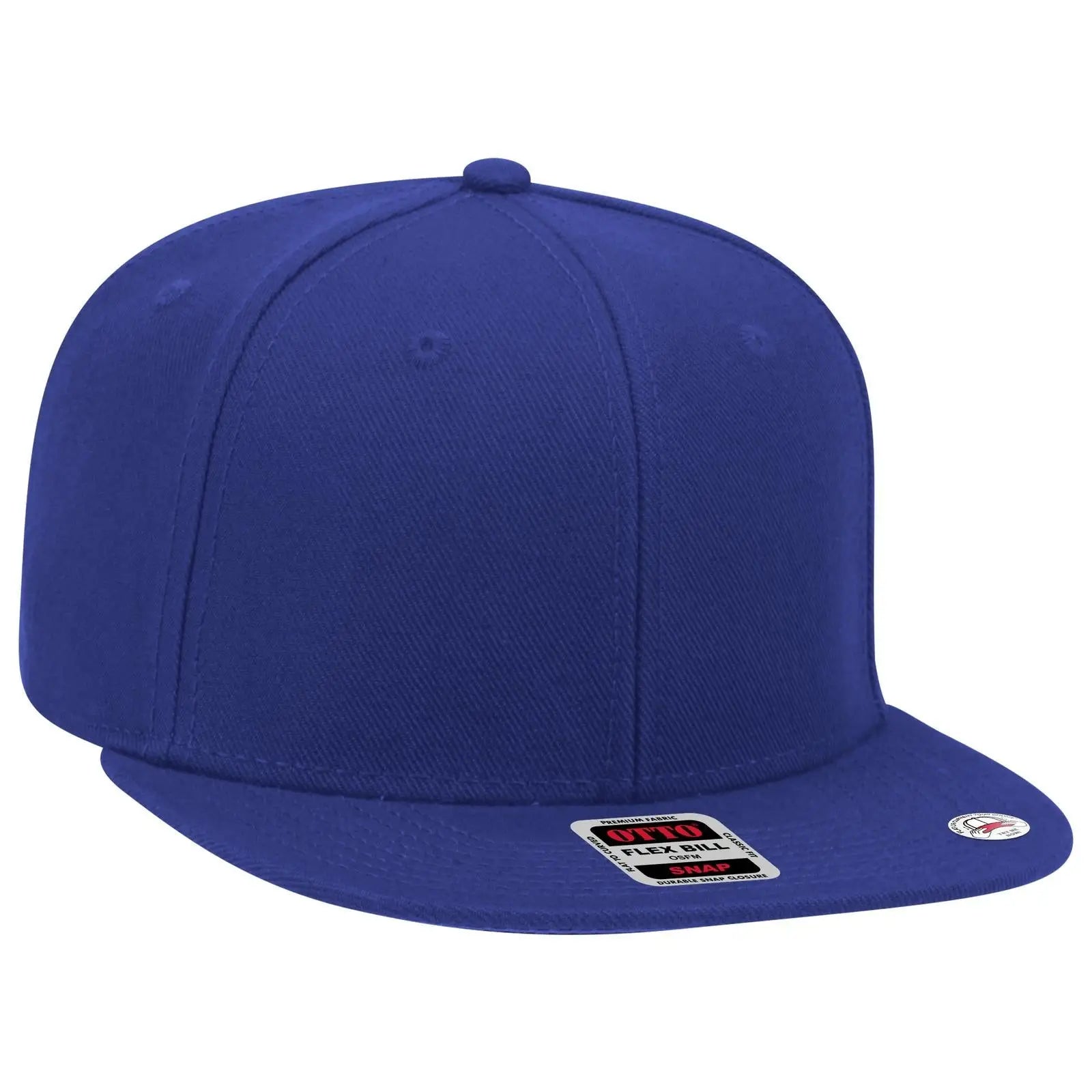 OTTO 148-1267 ’OTTO Snap’ 6 Panel Pro Style Snapback Cap - Royal - Royal / 6 1/2’’ - 7 5/8’’