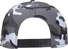 OTTO 148-1267 Snap 6 Panel Mid Profile Snapback Hat - Gray Camo - Gray / One Size Fits Most