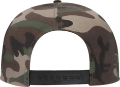 OTTO 148-1267 Snap 6 Panel Mid Profile Snapback Hat - Green Camo - Green / One Size Fits Most