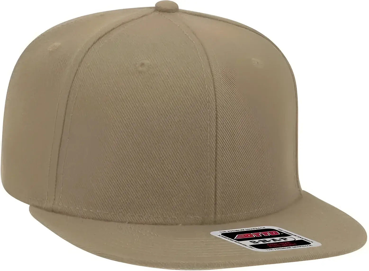 OTTO 148-1267 Snap 6 Panel Mid Profile Snapback Hat - Khaki - Khaki / One Size Fits Most
