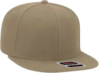 OTTO 148-1267 Snap 6 Panel Mid Profile Snapback Hat - Khaki - Khaki / One Size Fits Most