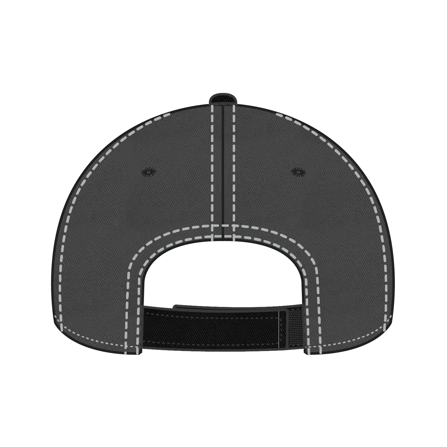 OTTO 149-1091 6 Panel Low Profile Dad Cap - Blk/Blk/Ch.Gry - Blk/Blk/Ch.Gry / 6 1/2’’ - 7 5/8’’