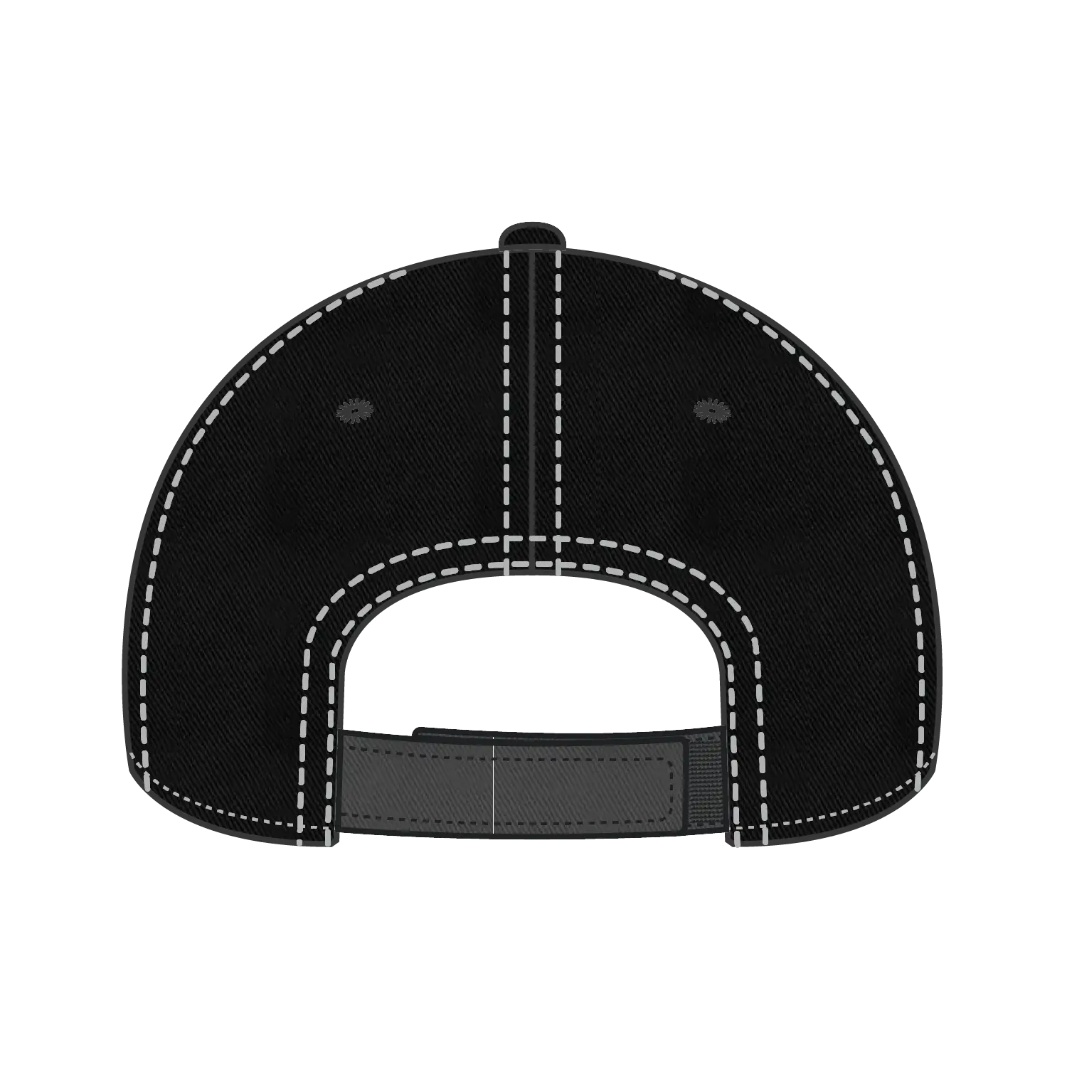 OTTO 149-1091 6 Panel Low Profile Dad Cap - Blk/Ch.Gry/Blk - Blk/Ch.Gry/Blk / 6 1/2’’ - 7 5/8’’