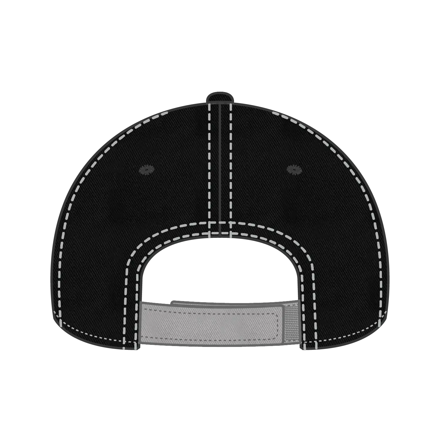 OTTO 149-1091 6 Panel Low Profile Dad Cap - Gry/Gry/Blk - Gry/Gry/Blk / 6 1/2’’ - 7 5/8’’