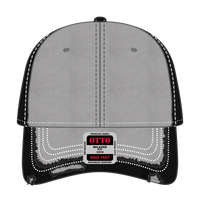 OTTO 149-1091 6 Panel Low Profile Dad Cap - Gry/Gry/Blk - Gry/Gry/Blk / 6 1/2’’ - 7 5/8’’