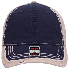 OTTO 149-1091 6 Panel Low Profile Dad Cap - Nvy/Nvy/Kha - Nvy/Nvy/Kha / 6 1/2’’ - 7 5/8’’
