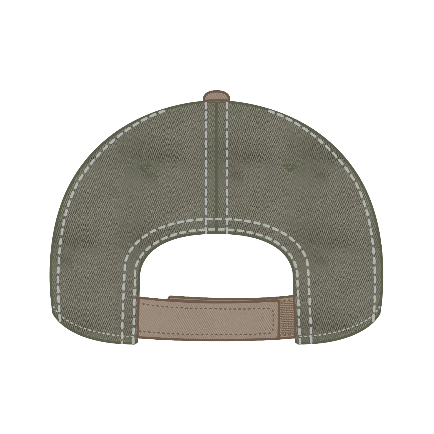 OTTO 149-1091 6 Panel Low Profile Dad Cap - Ol.Grn/Dk.Kha/Ol.Grn - Ol.Grn/Dk.Kha/Ol.Grn / 6 1/2’’ - 7 5/8’’