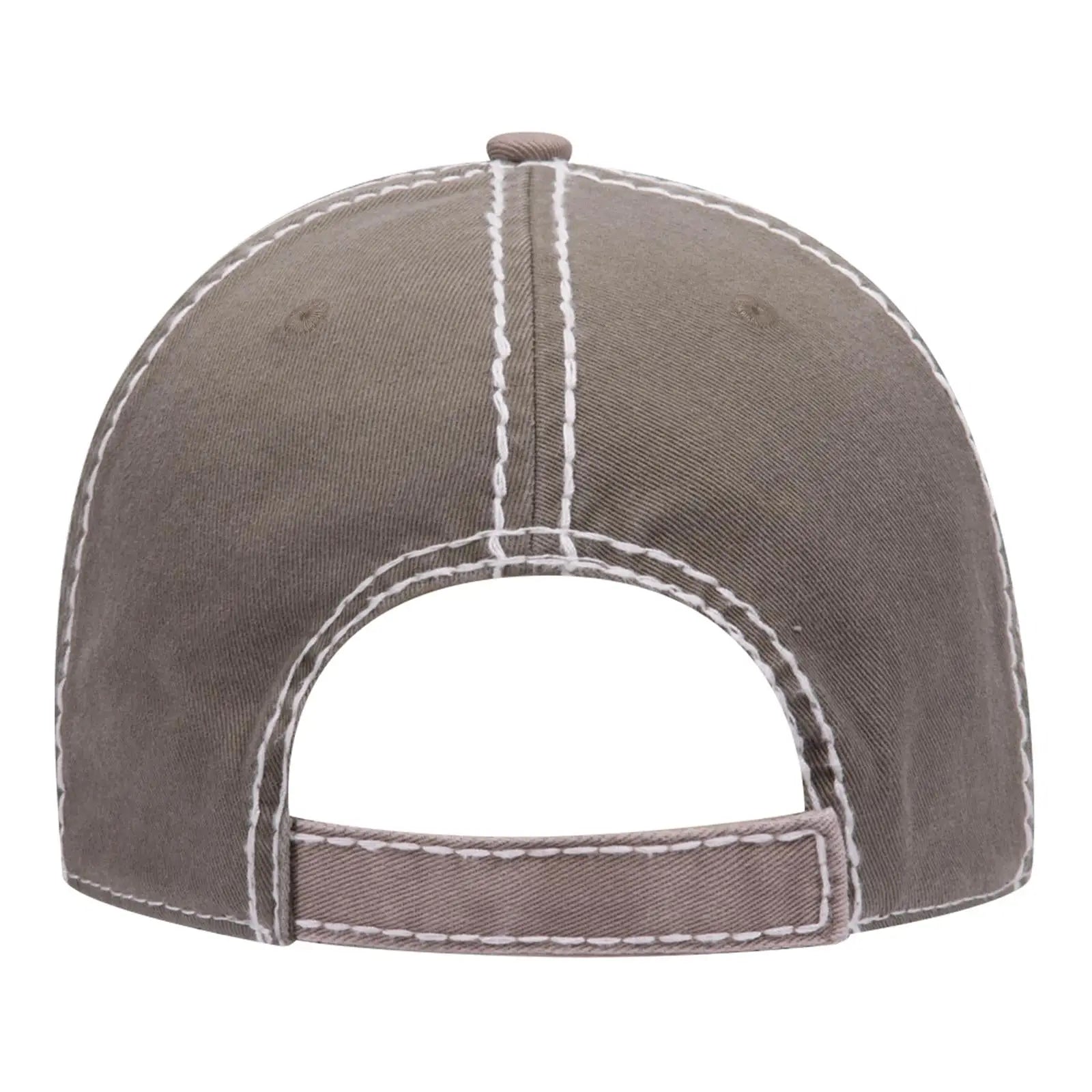 OTTO 149-1091 6 Panel Low Profile Dad Cap - Ol.Grn/Dk.Kha/Ol.Grn - Ol.Grn/Dk.Kha/Ol.Grn / 6 1/2’’ - 7 5/8’’