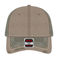 OTTO 149-1091 6 Panel Low Profile Dad Cap - Ol.Grn/Dk.Kha/Ol.Grn - Ol.Grn/Dk.Kha/Ol.Grn / 6 1/2’’ - 7 5/8’’