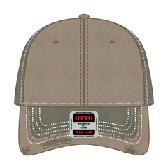 OTTO 149-1091 6 Panel Low Profile Dad Cap - Ol.Grn/Dk.Kha/Ol.Grn - Ol.Grn/Dk.Kha/Ol.Grn / 6 1/2’’ - 7 5/8’’