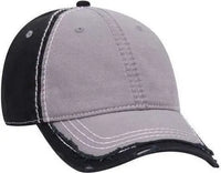 OTTO 149-1091 6 Panel Low Profile Dad Hat - Gray Gray Black - Gray Black / One Size Fits Most
