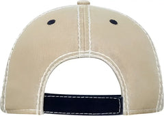 OTTO 149-1091 6 Panel Low Profile Dad Hat - Navy Navy Khaki - Navy Khaki / One Size Fits Most