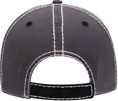 OTTO 149-1091 6 Panel Low Profile Dad Hat - Pnk Pnk Charcoal - Pink Dark Gray / One Size Fits Most