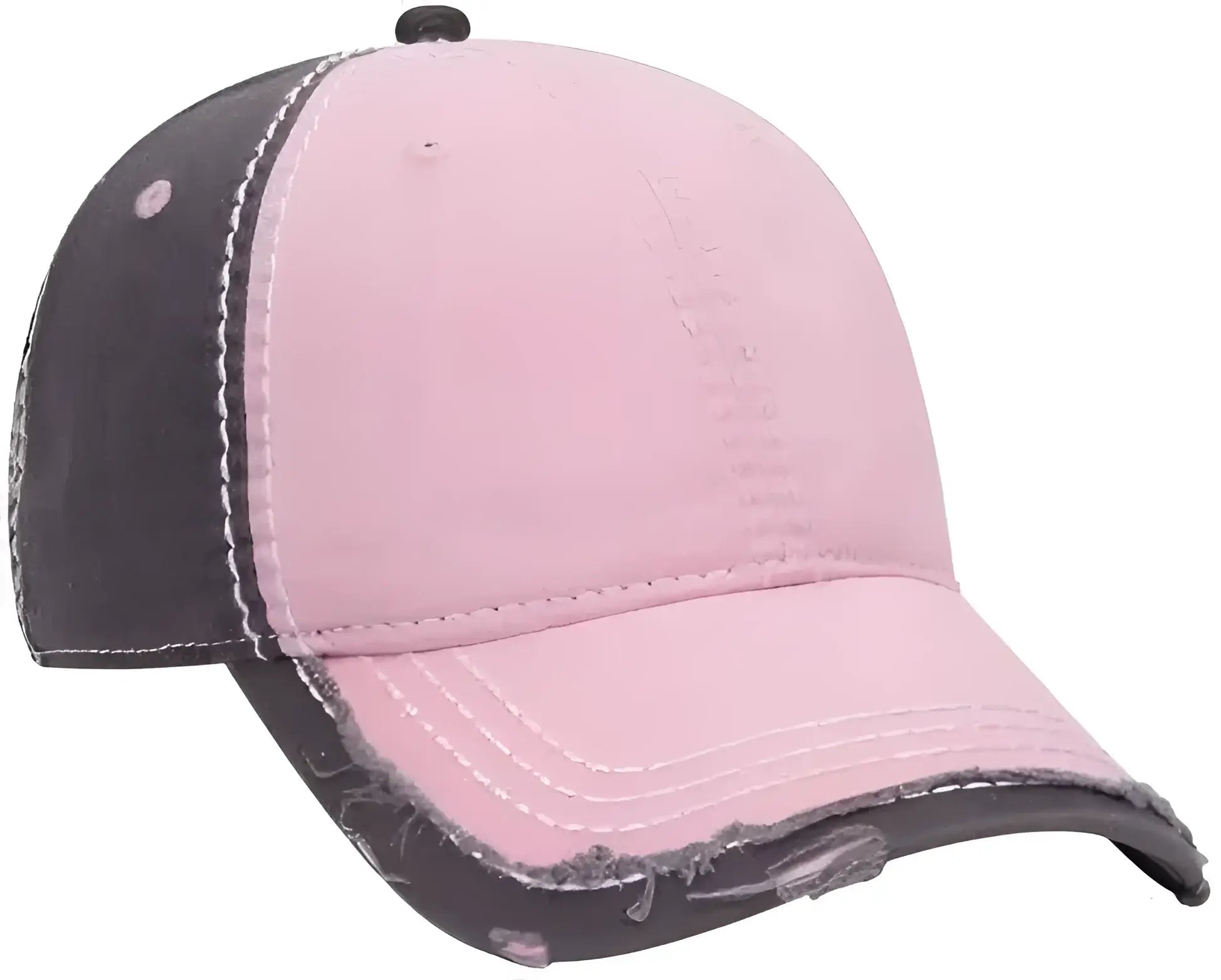 OTTO 149-1091 6 Panel Low Profile Dad Hat - Pnk Pnk Charcoal - Pink Dark Gray / One Size Fits Most