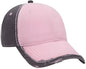 OTTO 149-1091 6 Panel Low Profile Dad Hat - Pnk Pnk Charcoal - Pink Dark Gray / One Size Fits Most