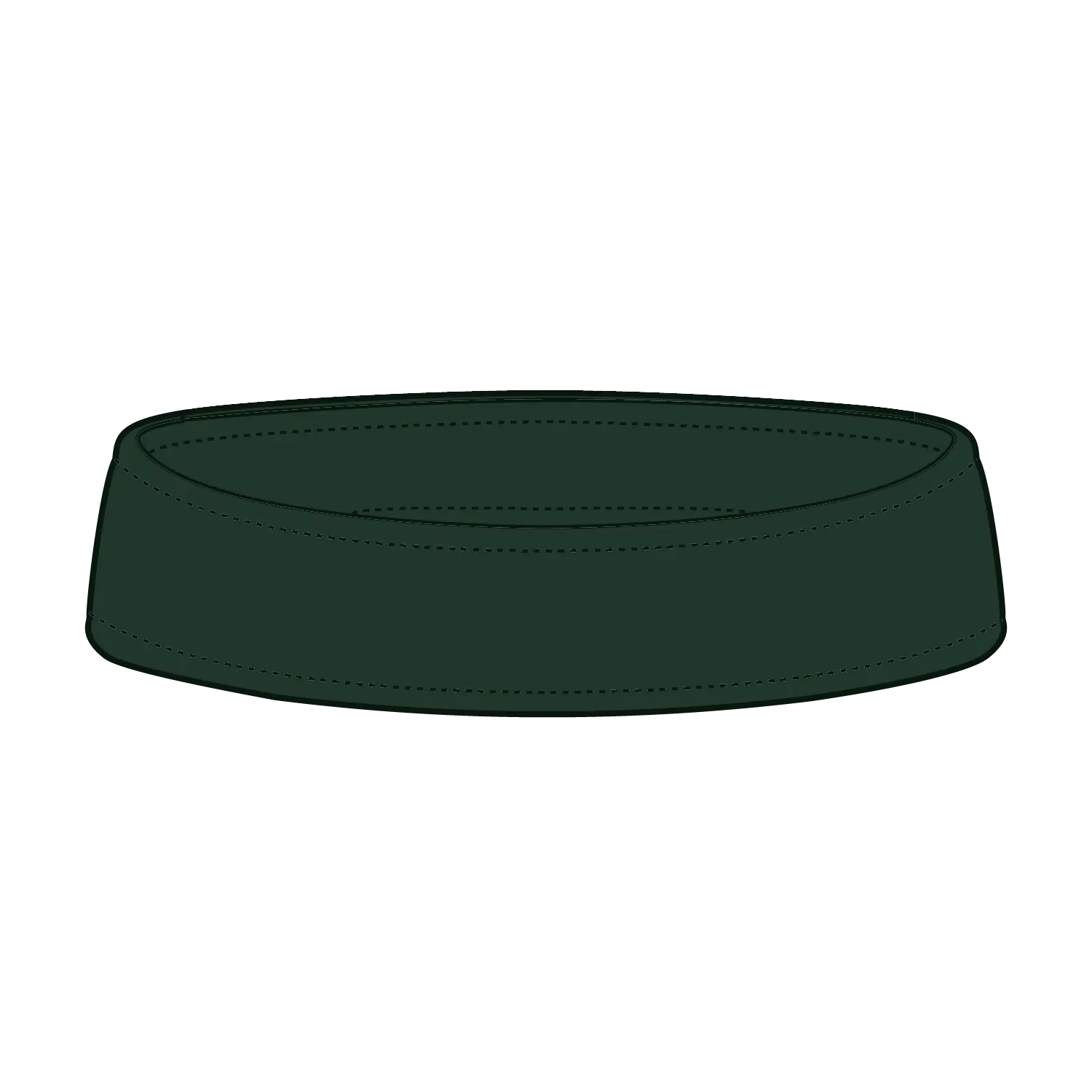 OTTO 15-279 ’OTTO Flex’ Fitted Sun Visor - Dk. Green - Dk. Green / 7 3/8’’ - 7 5/8’’